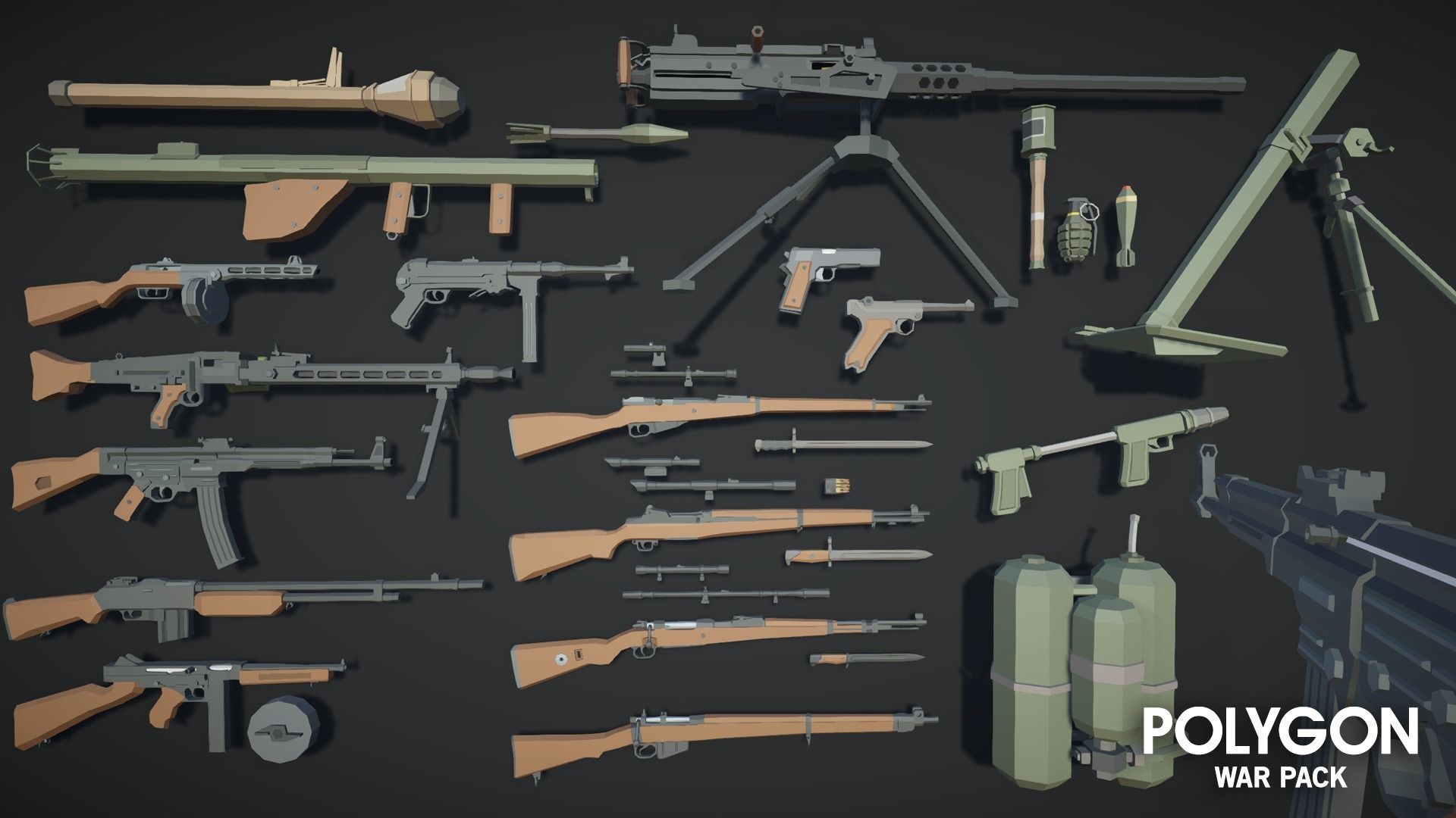 POLYGON - War Low-poly 3D model_23