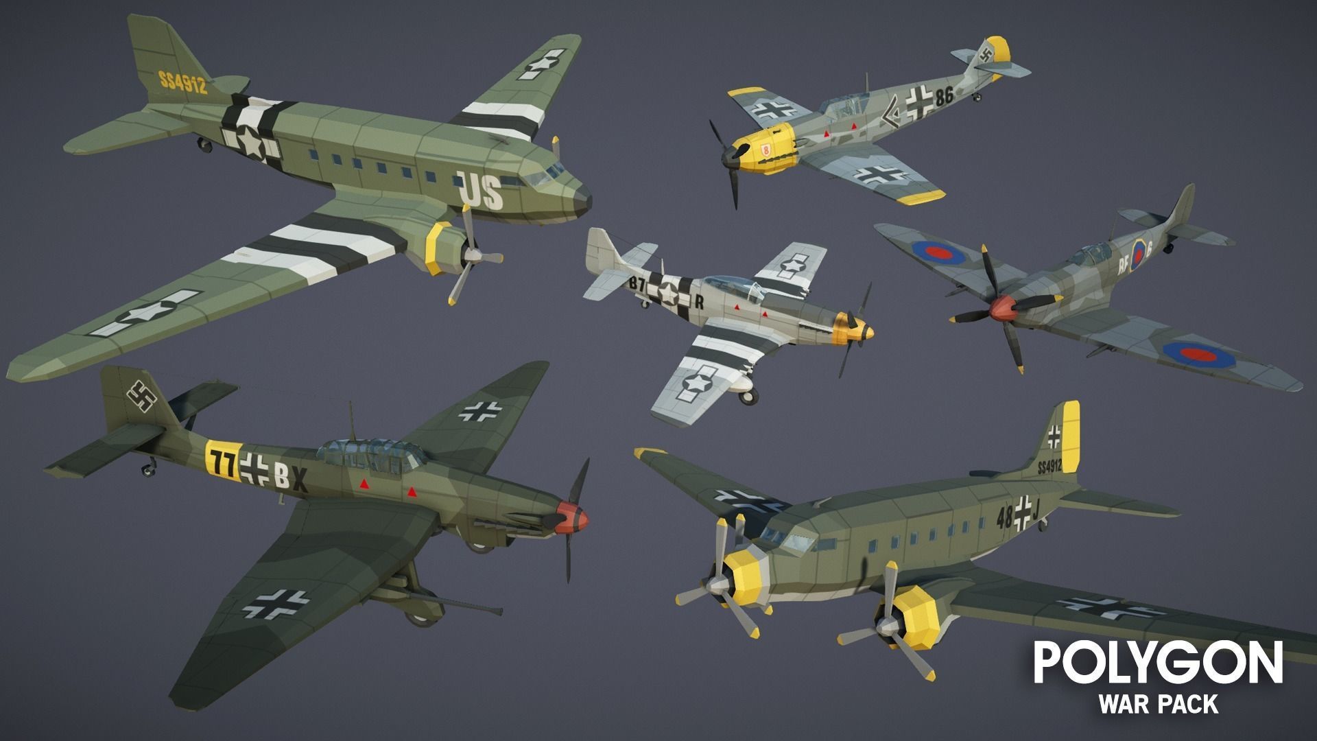 POLYGON - War Low-poly 3D model_20