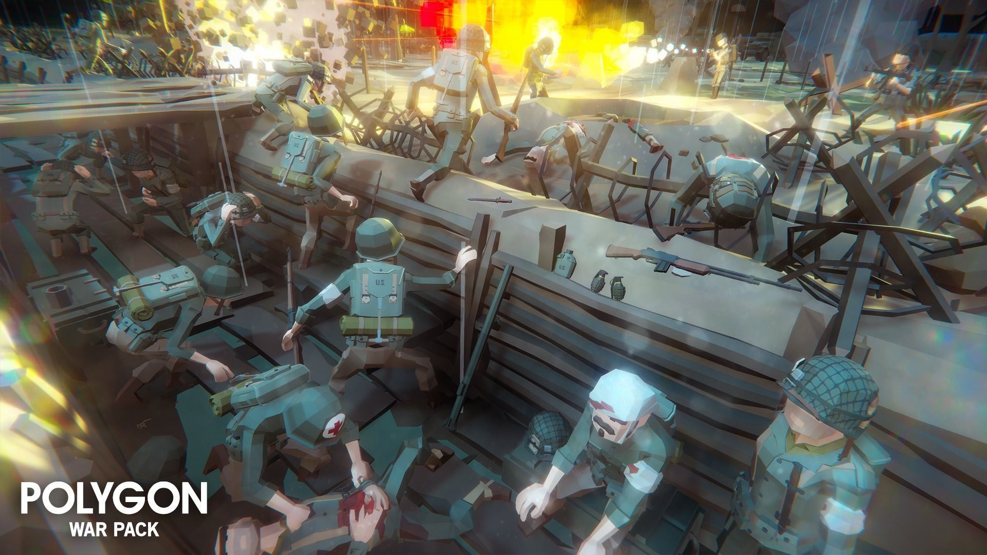 POLYGON - War Low-poly 3D model_7