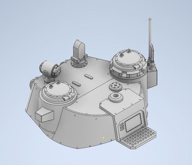 Rogal Door Battle Tank 3D print model_15