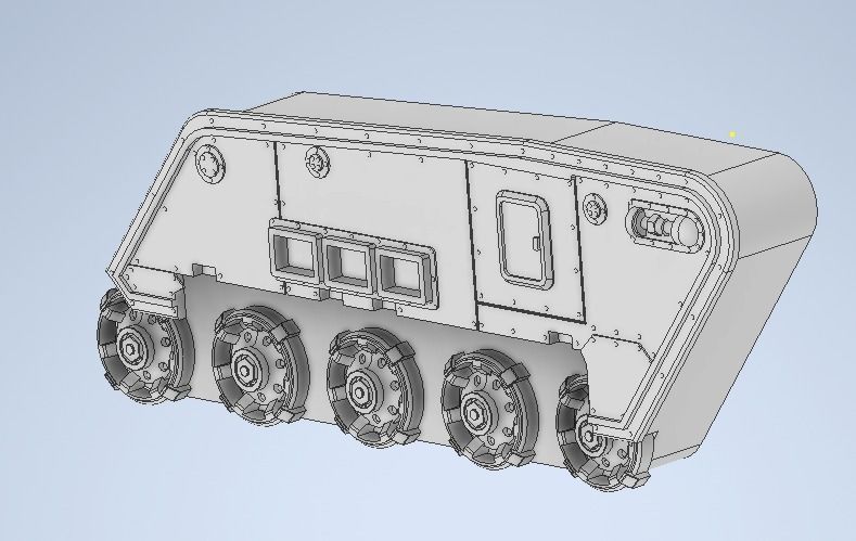 Rogal Door Battle Tank 3D print model_17