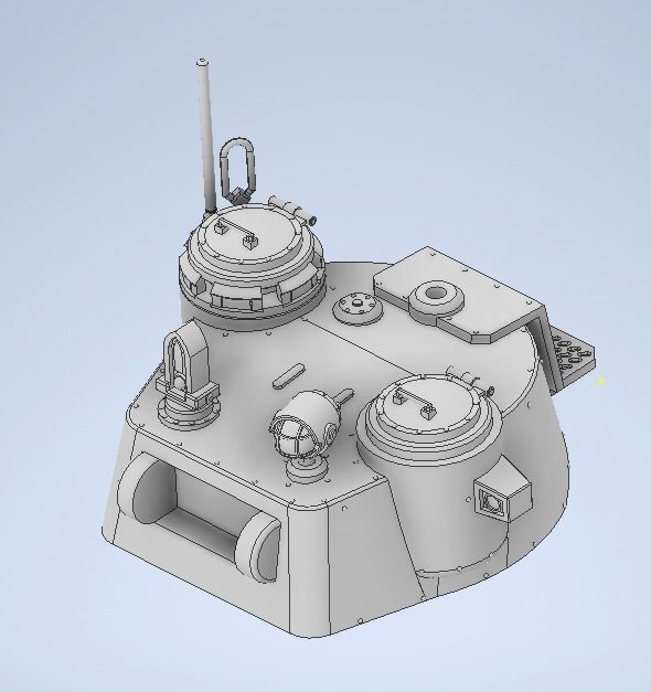 Rogal Door Battle Tank 3D print model_13