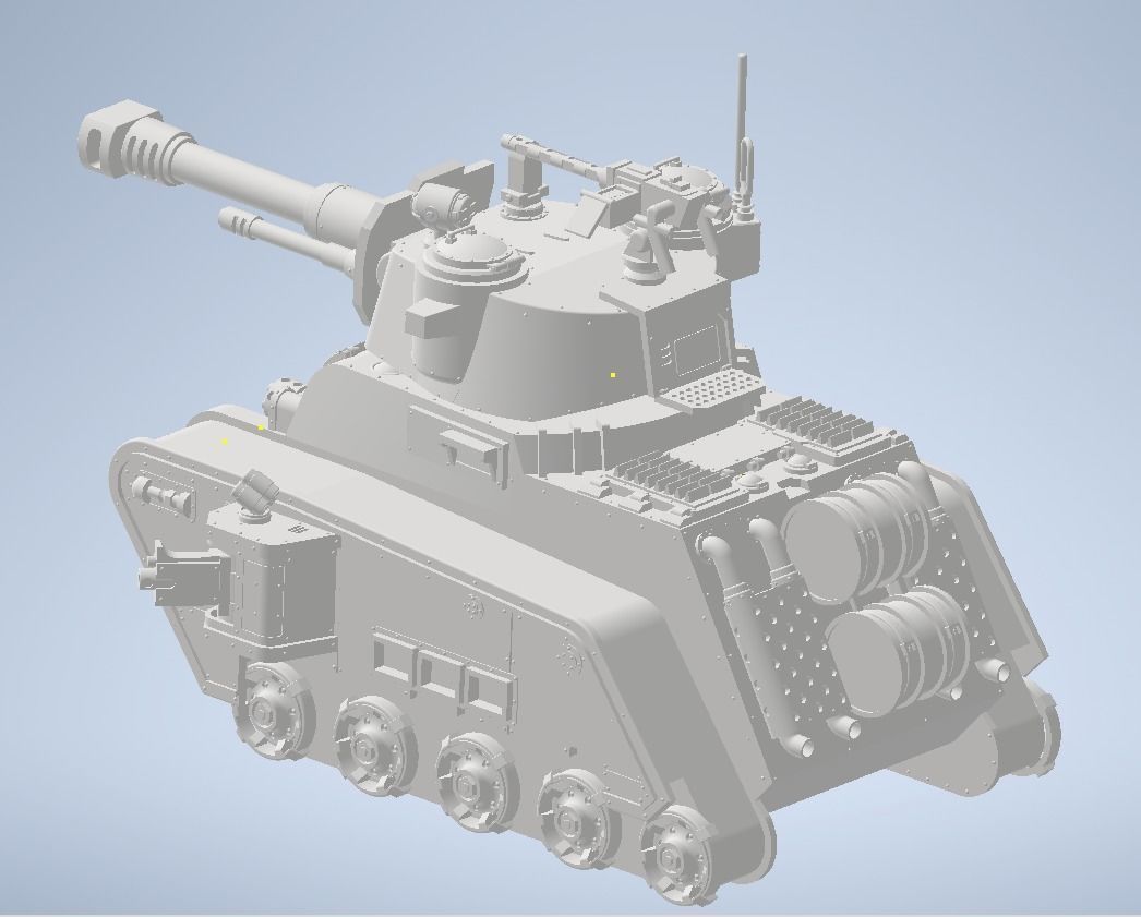 Rogal Door Battle Tank 3D print model_6