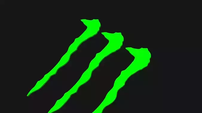 Monster energy Logo 3D print model