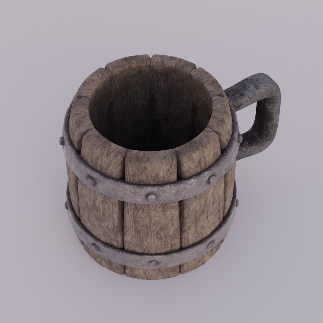 Medieval Mug 3D model_1