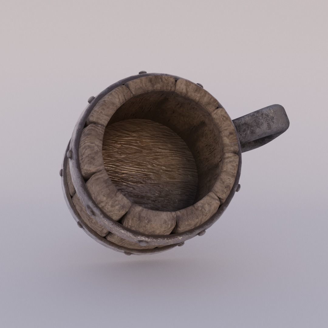 Medieval Mug 3D model_5