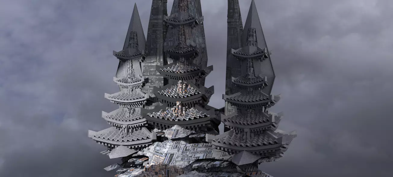 Future Emperor Towers 2 Towers 3 3D model