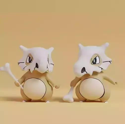 Pokemon - Cubone with 2 poses
