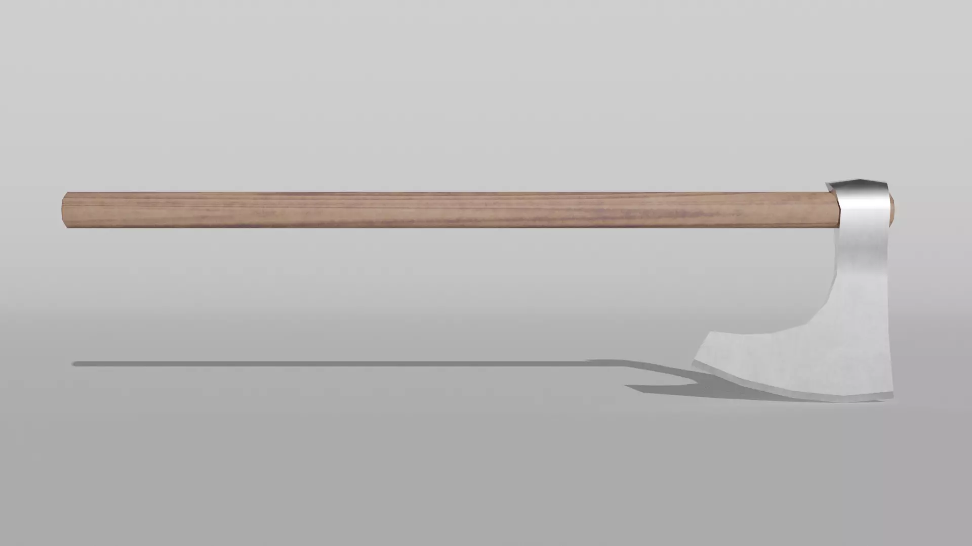 Bearded Axe Low-poly 3D model_0