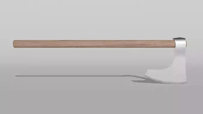 Bearded Axe Low-poly 3D model