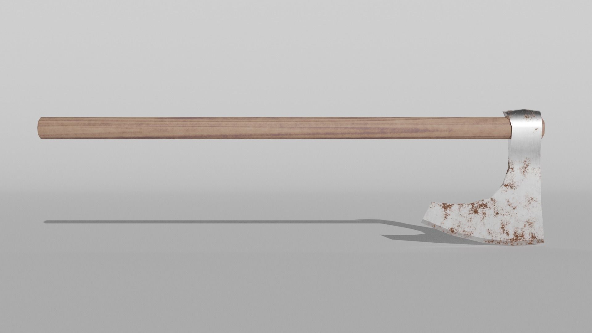 Bearded Axe Low-poly 3D model_1