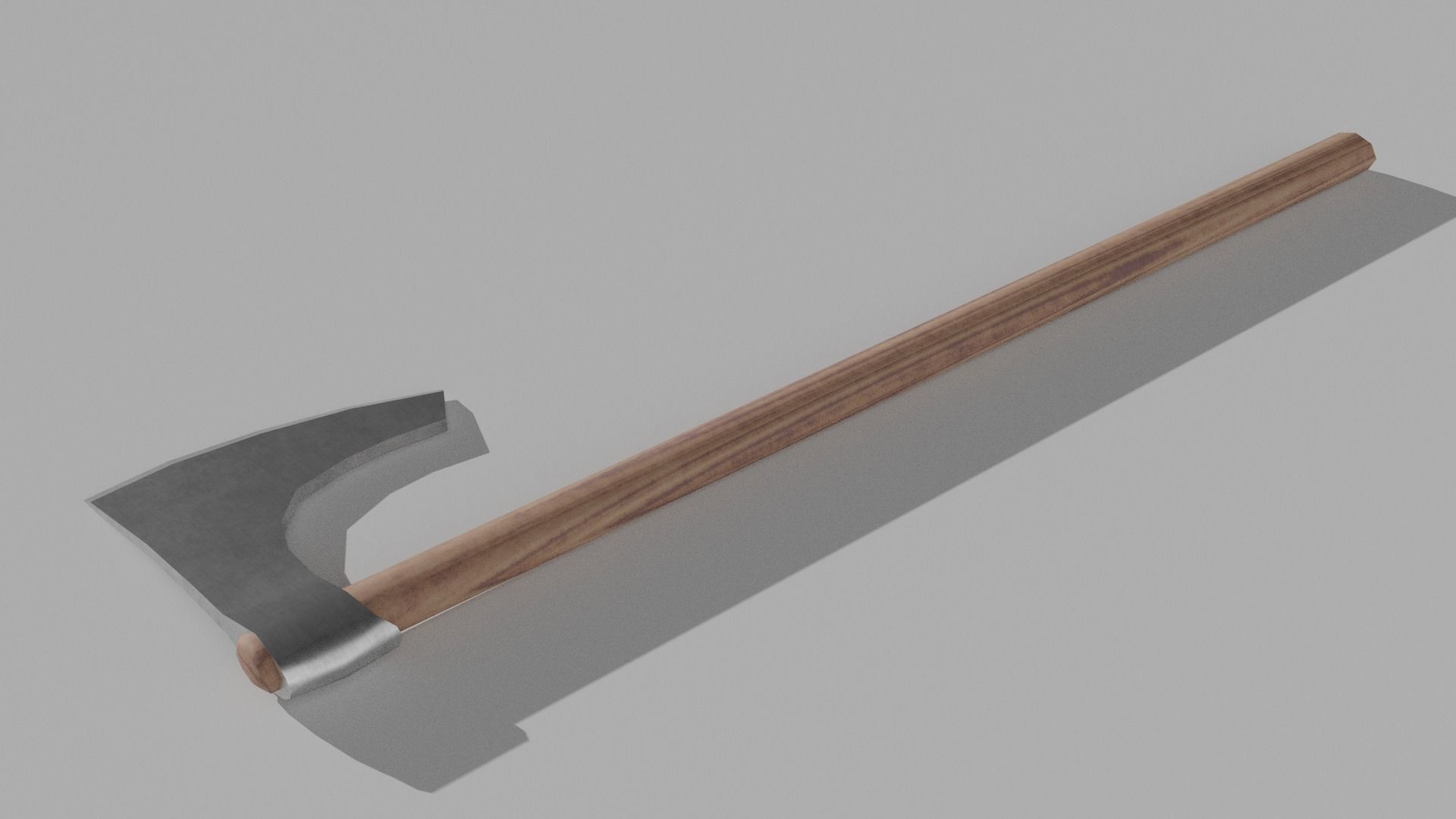 Bearded Axe Low-poly 3D model_6