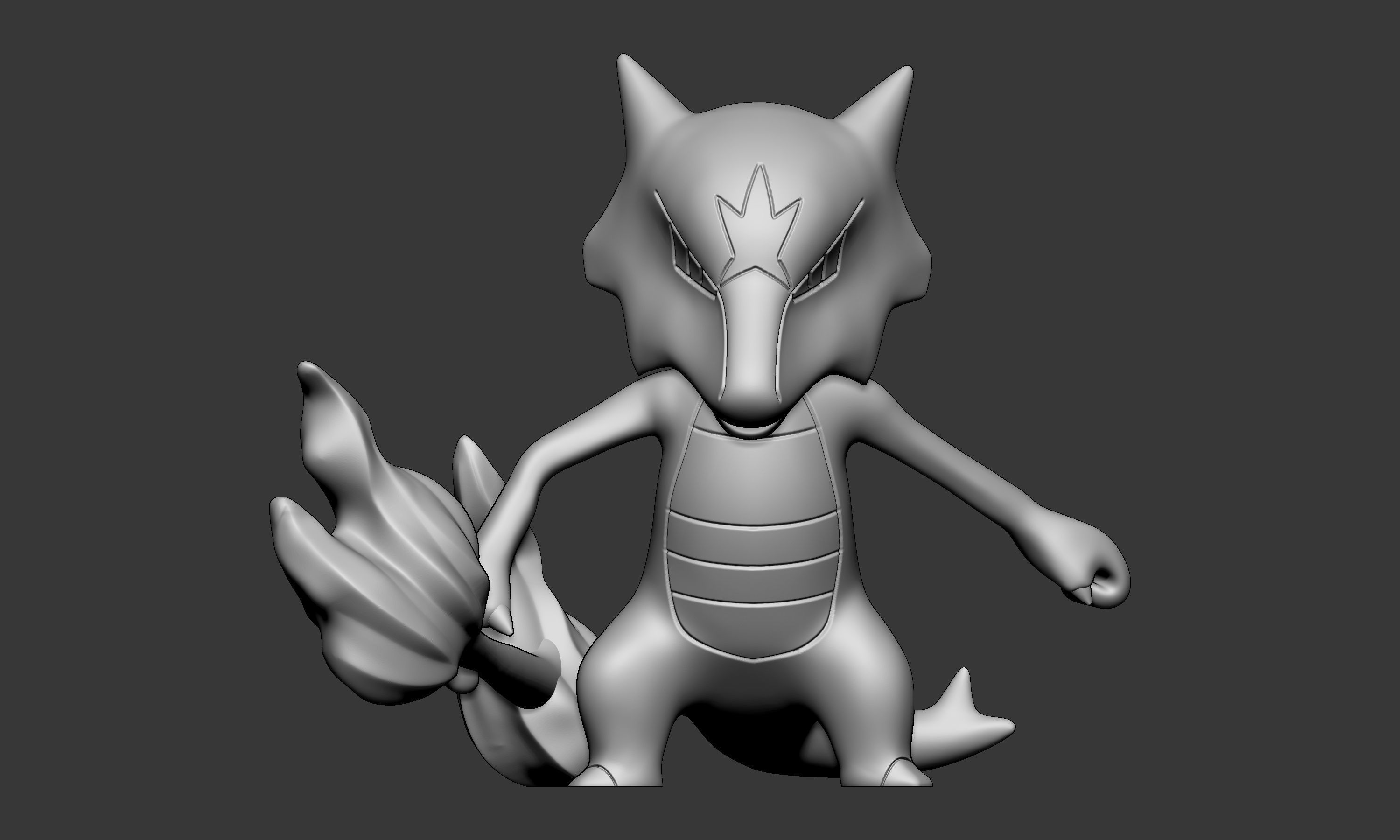 Pokemon - Alolan Marowak with 2 poses 3D print model_3