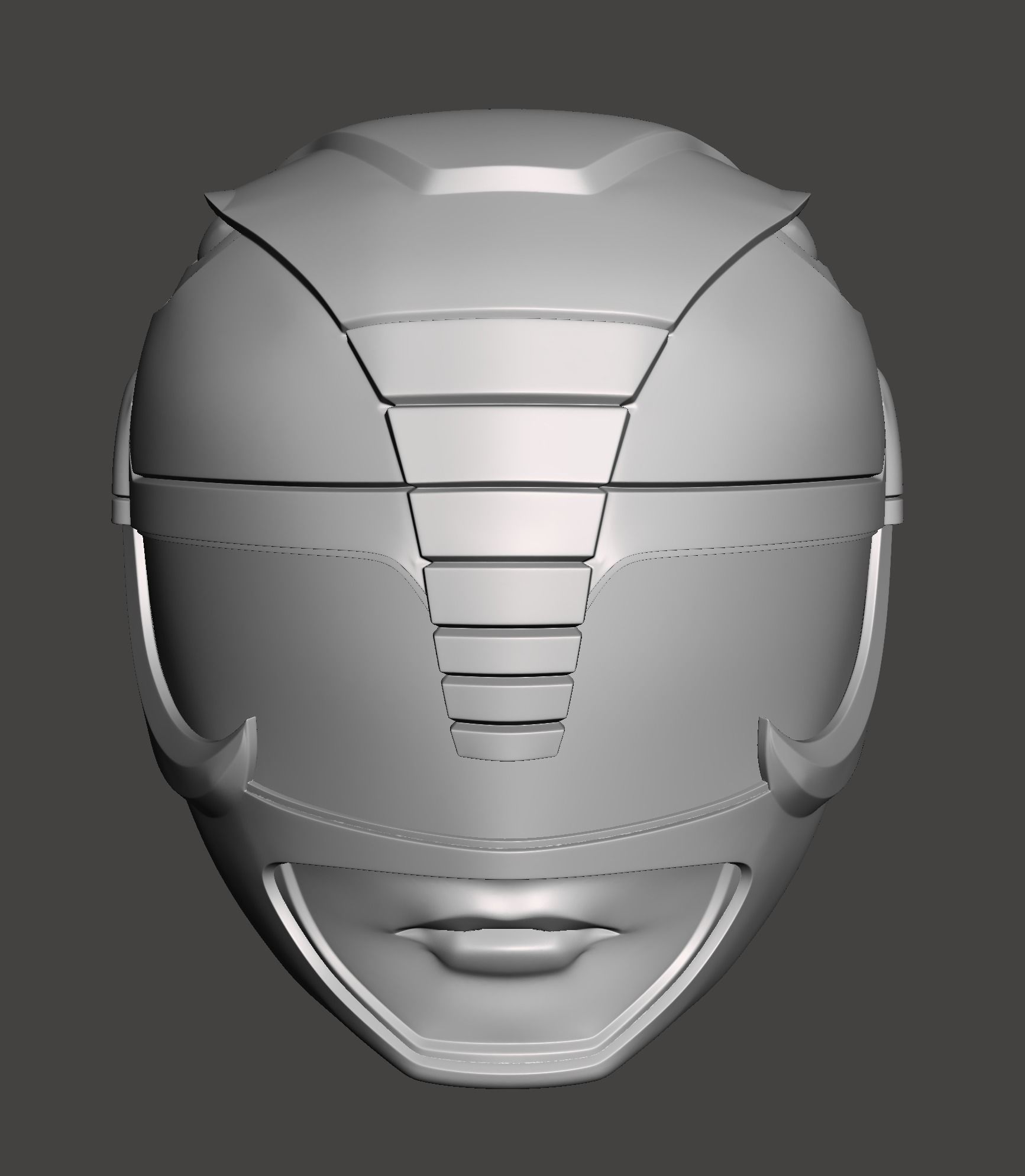 Black Power Ranger Helmet 3D 3D print model_1