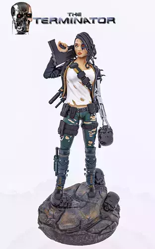 GIRL TERMINATOR 3D print model