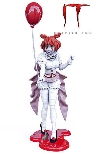GIRLS PENNIWISE IT 3D print model