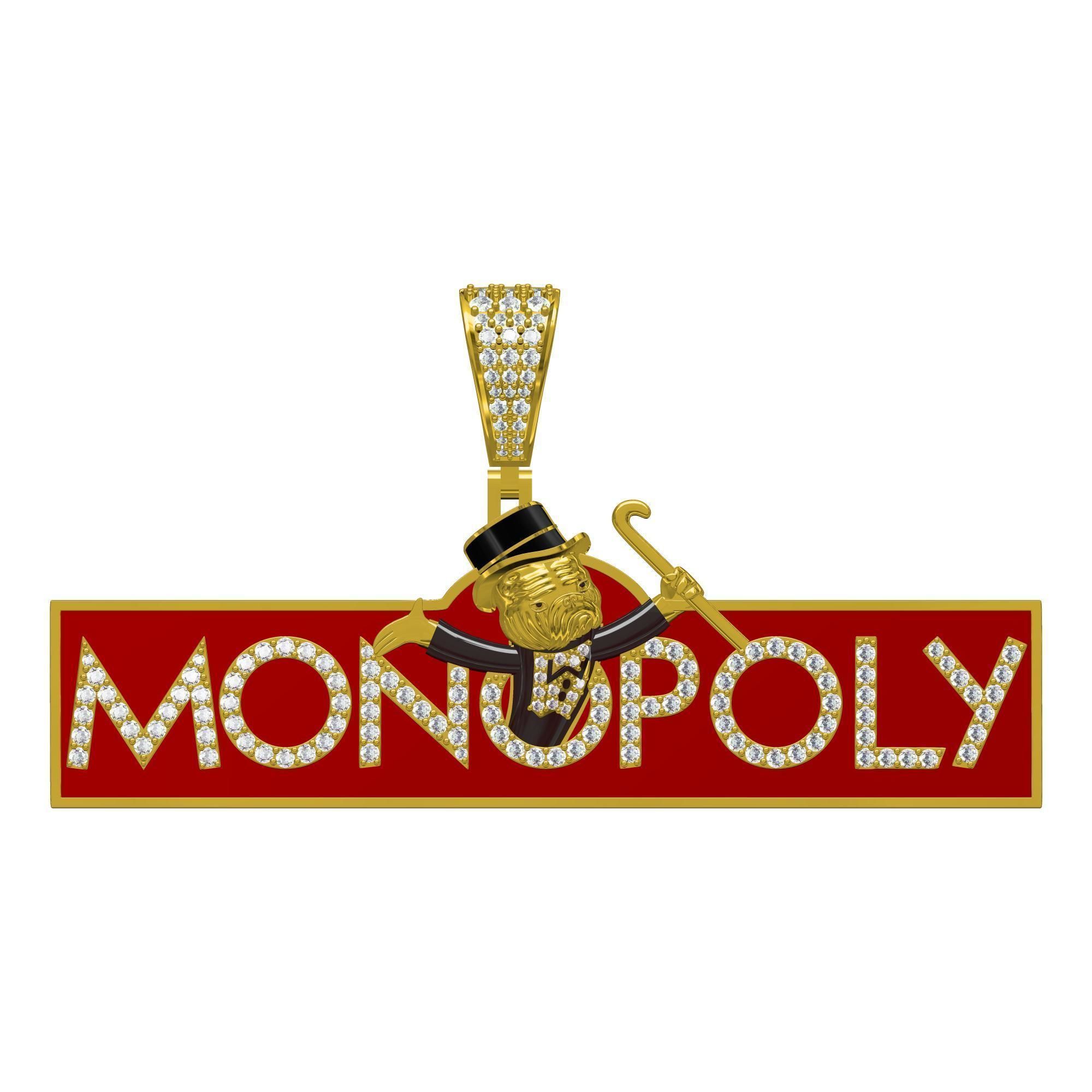MONOPOLY MAN PENDANT 02 3D print model_5