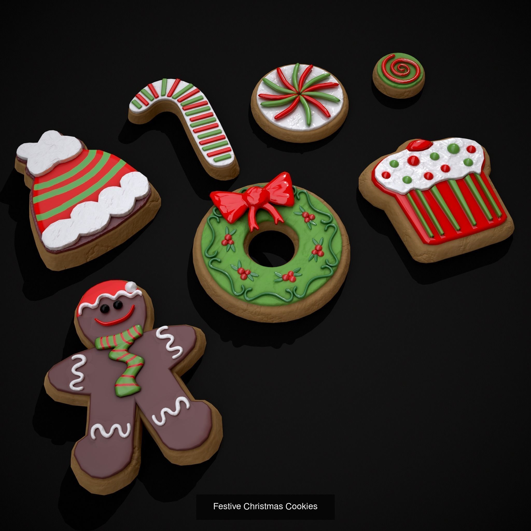Christmas Prop Mix Twelve  3D Model Collection_6