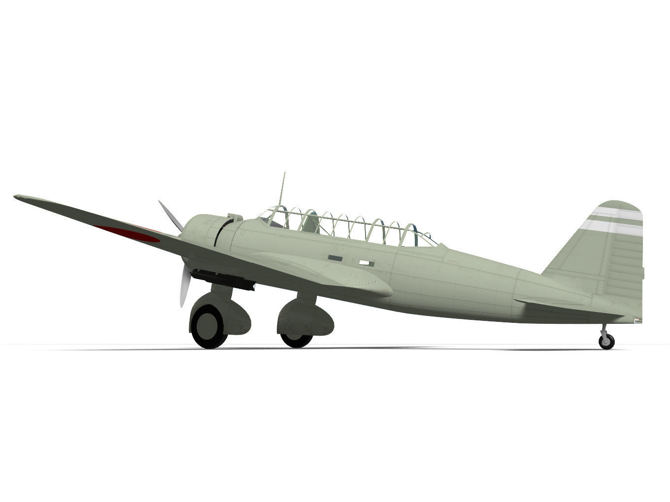 Ki30 Type 97 Light Bomber Ann 3D model_5