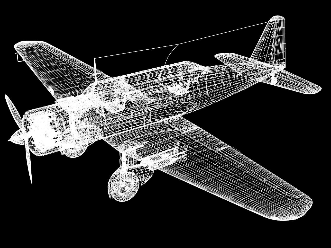 Ki30 Type 97 Light Bomber Ann 3D model_10
