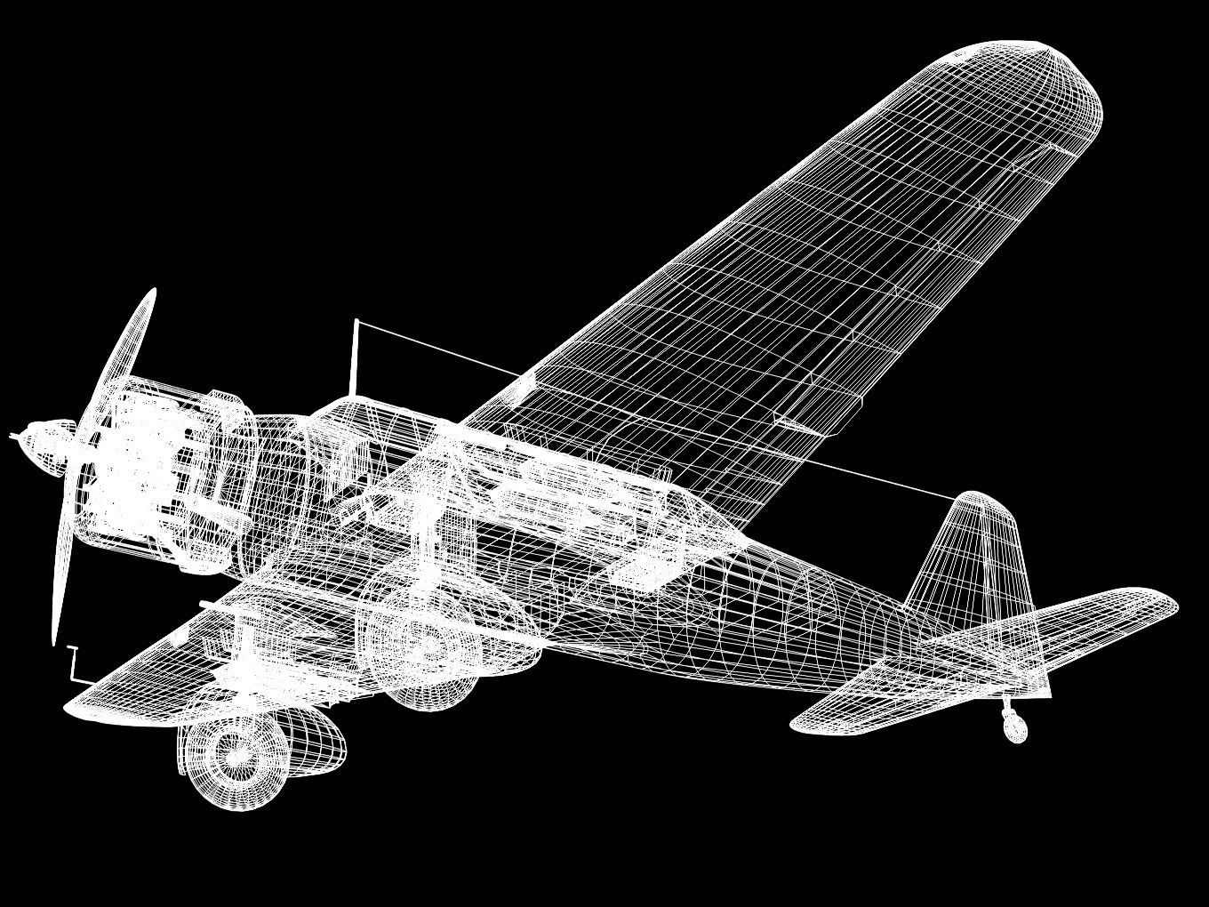Ki30 Type 97 Light Bomber Ann 3D model_11