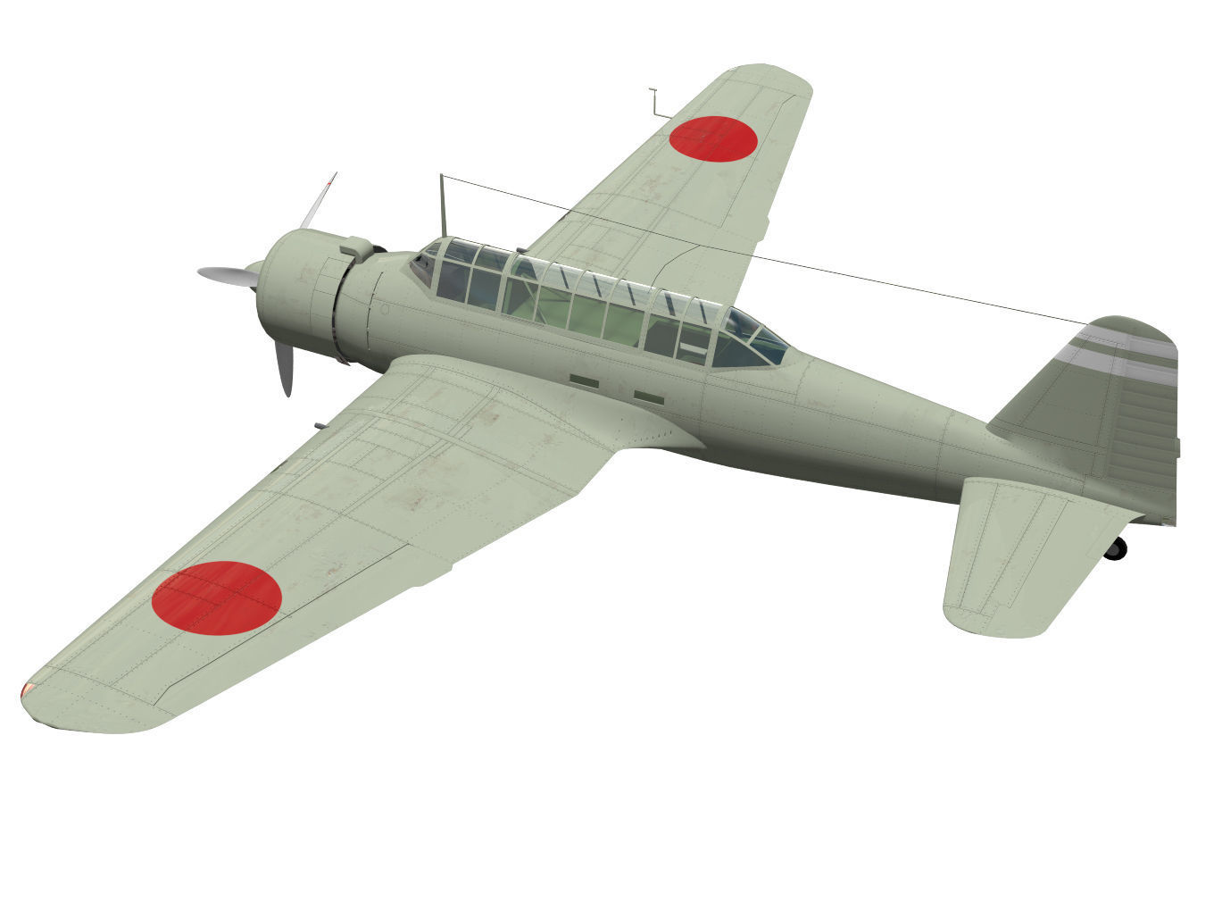 Ki30 Type 97 Light Bomber Ann 3D model_1