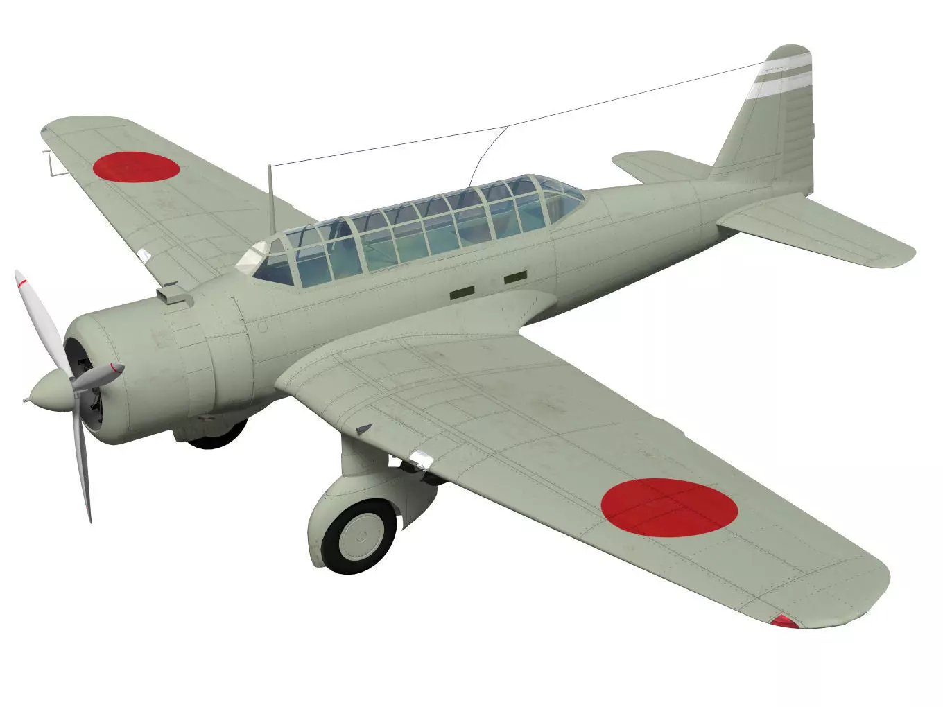 Ki30 Type 97 Light Bomber Ann 3D model_0