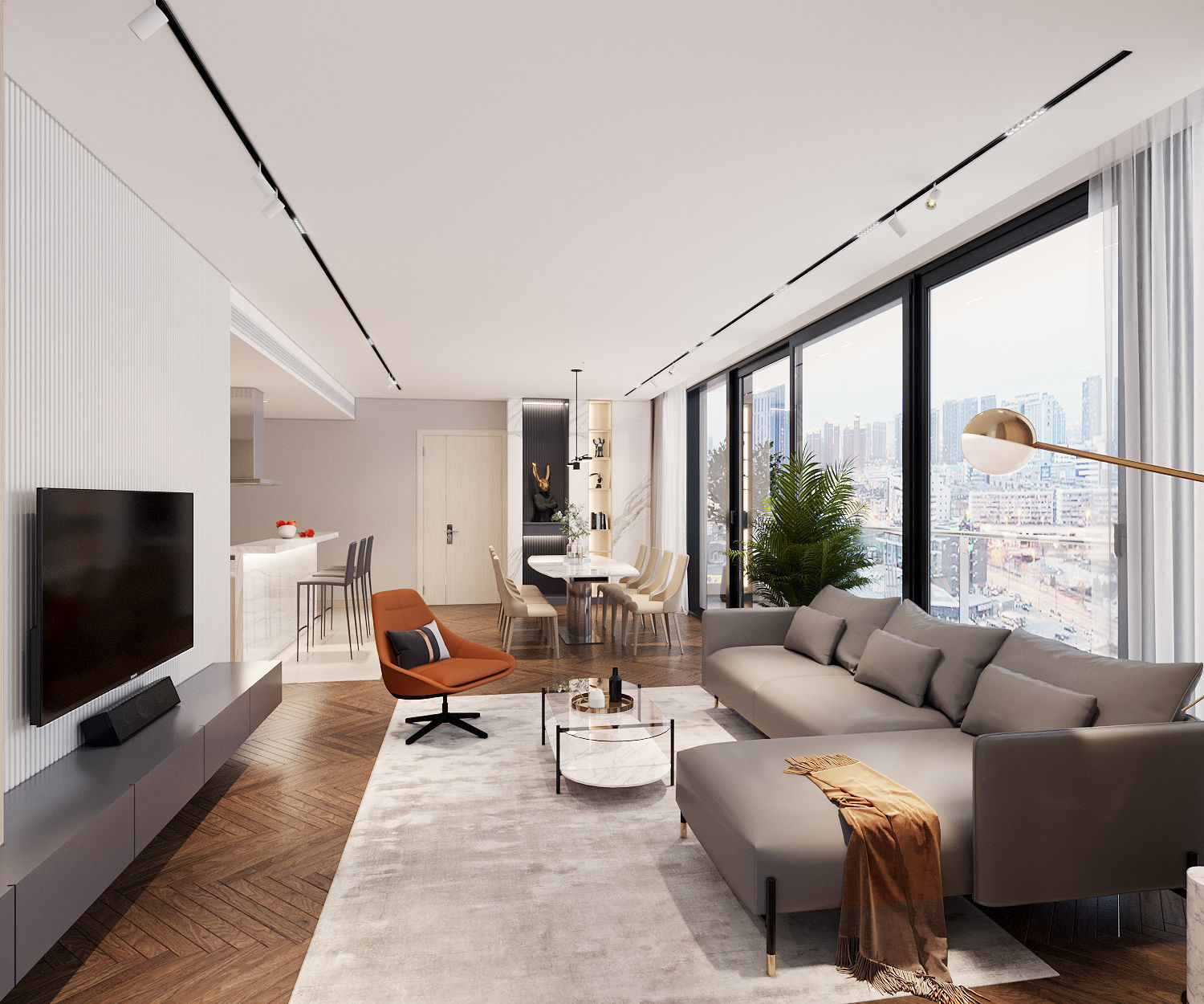 Interior design apartment 2 3D model_1