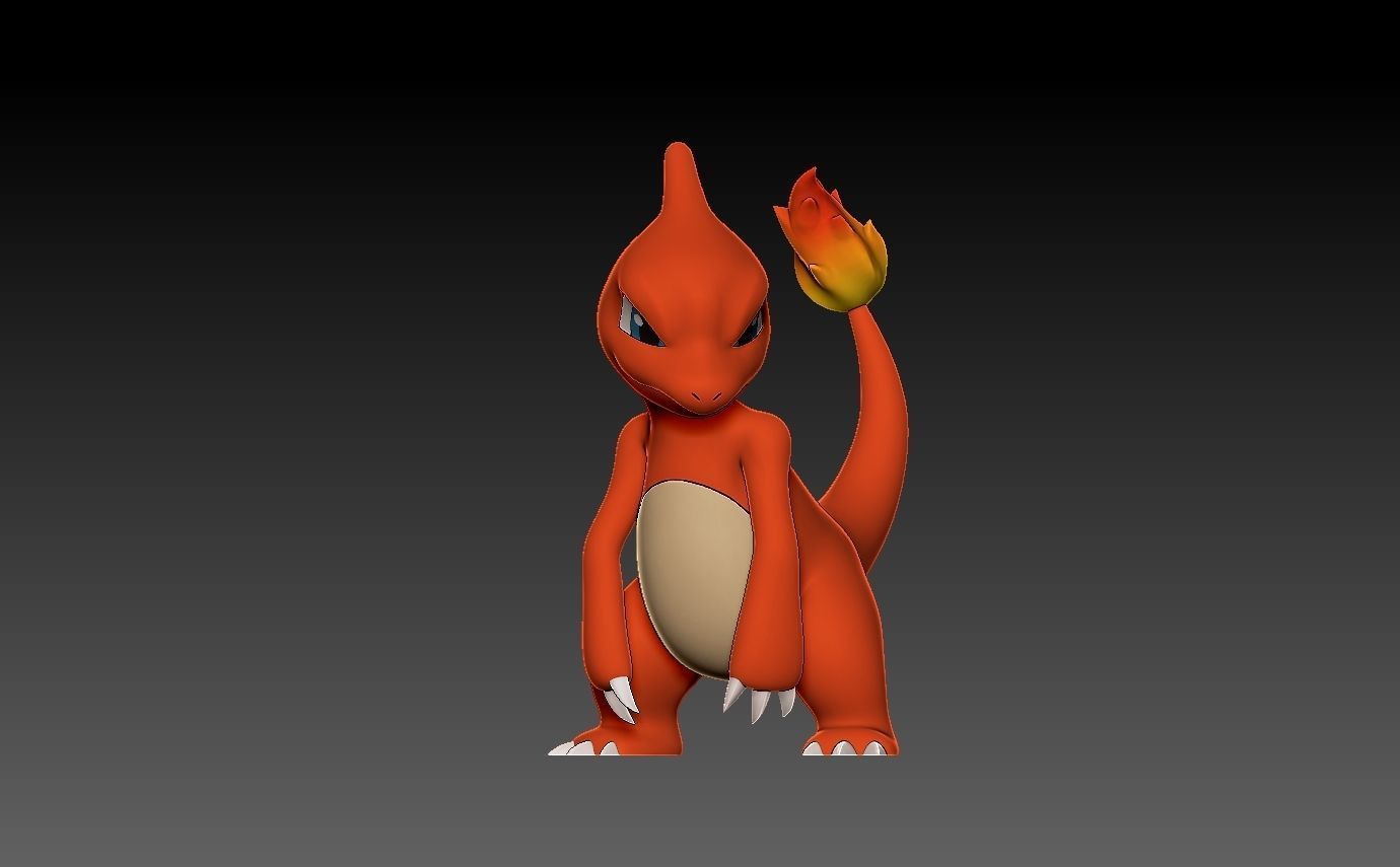Pokemon charmeleon 3D print model_10