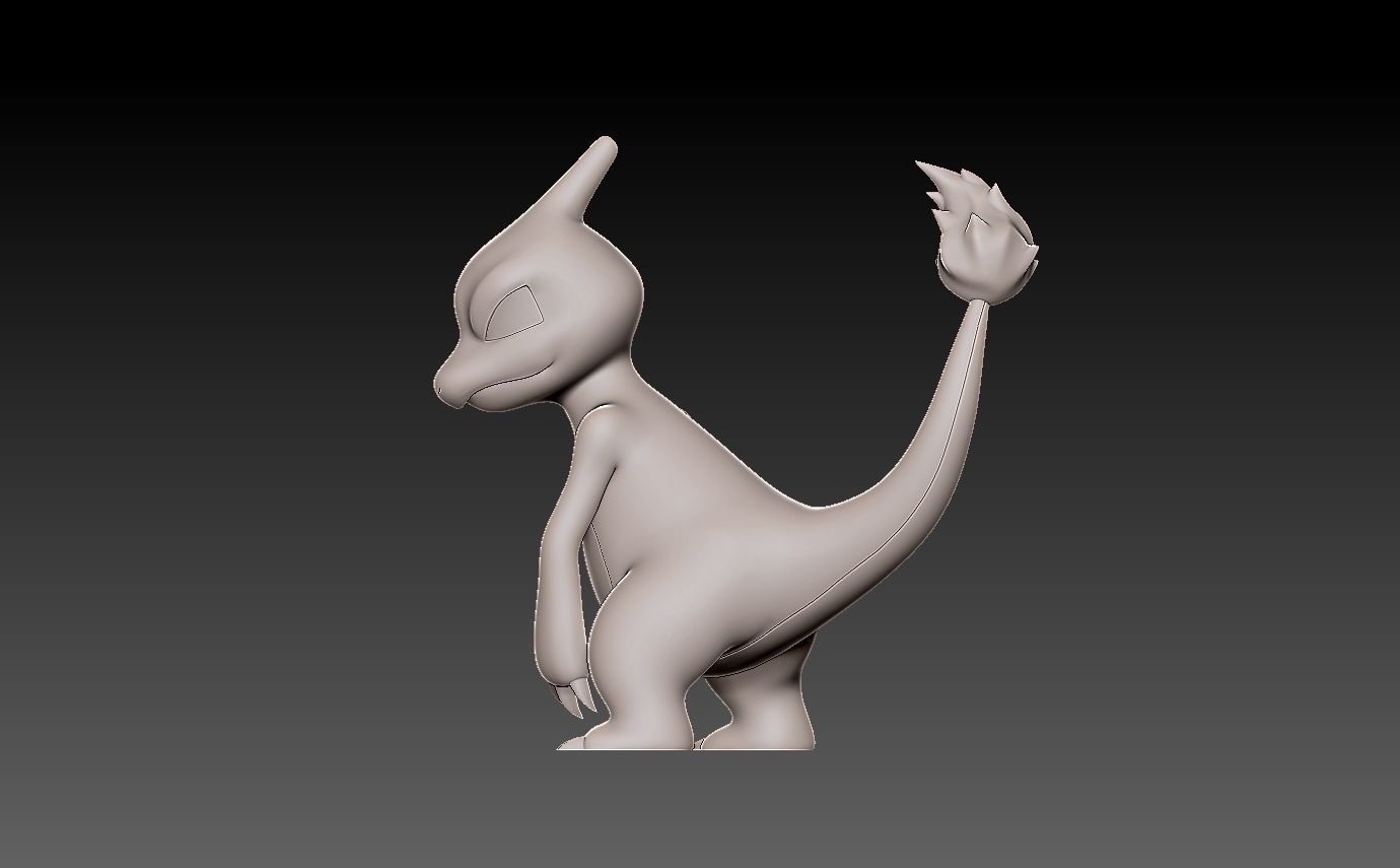 Pokemon charmeleon 3D print model_9