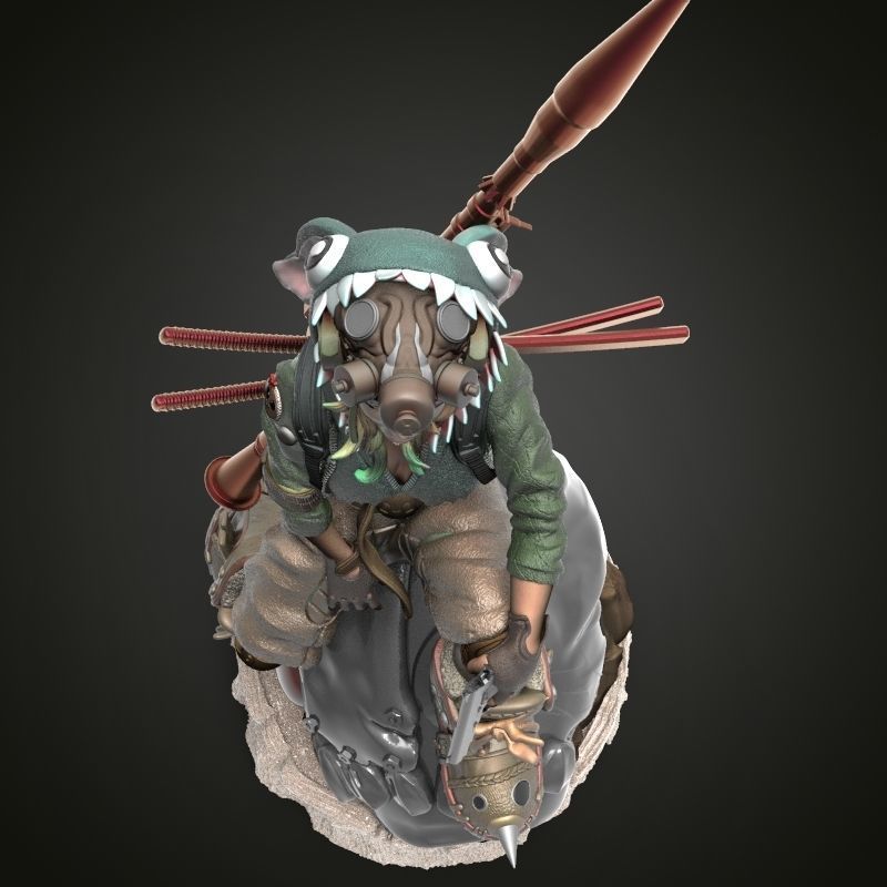 SWEET GIRL 3D print model_5