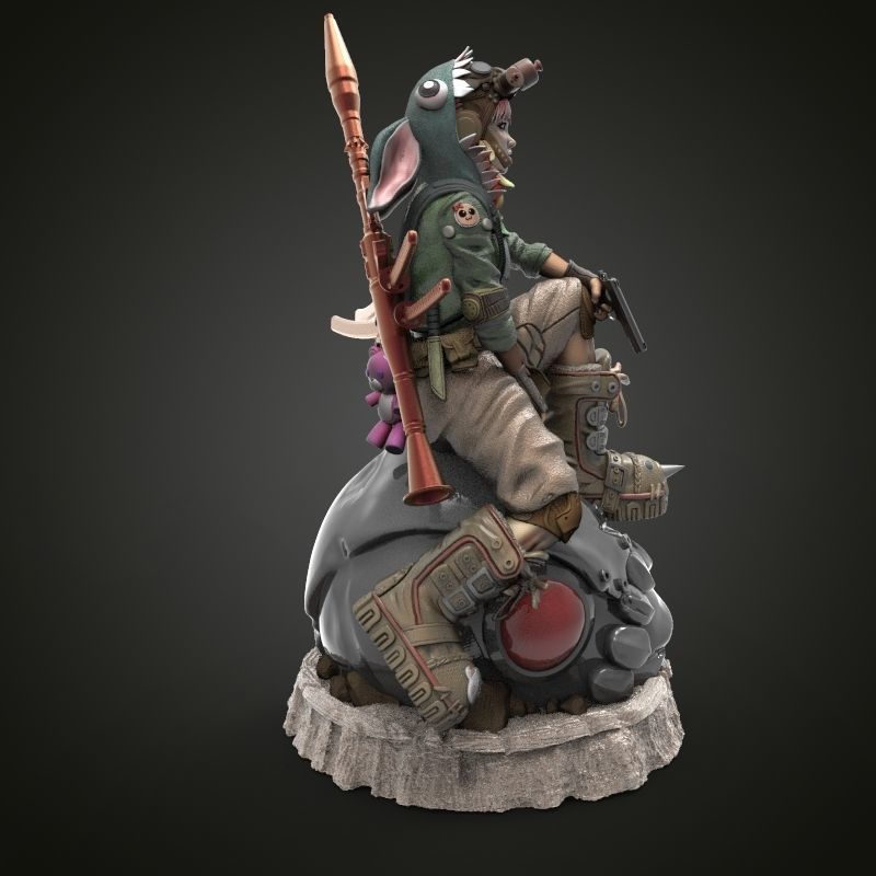 SWEET GIRL 3D print model_3