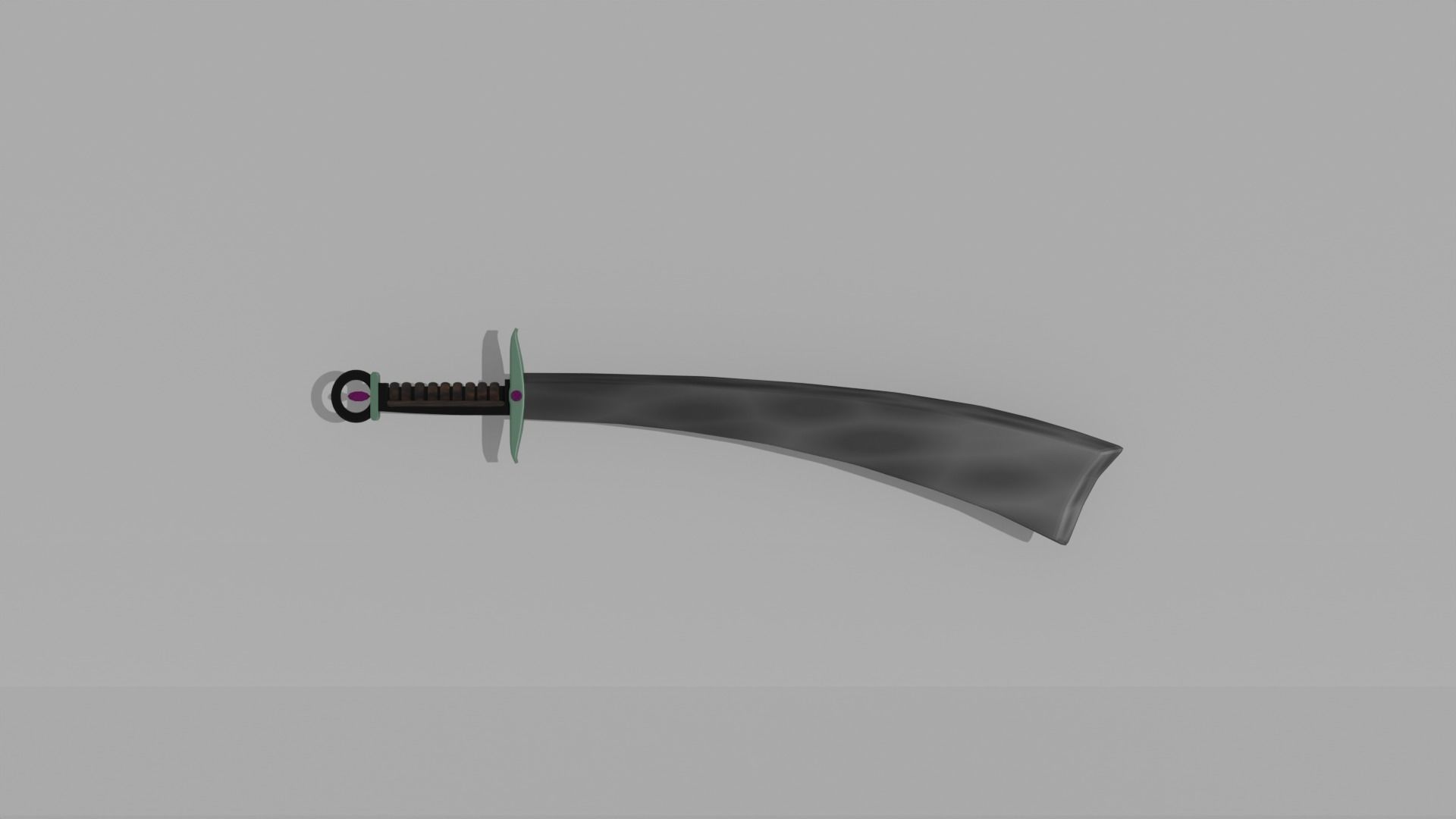 Jaded Buster Sword Design - Original Low-poly 3D model_2