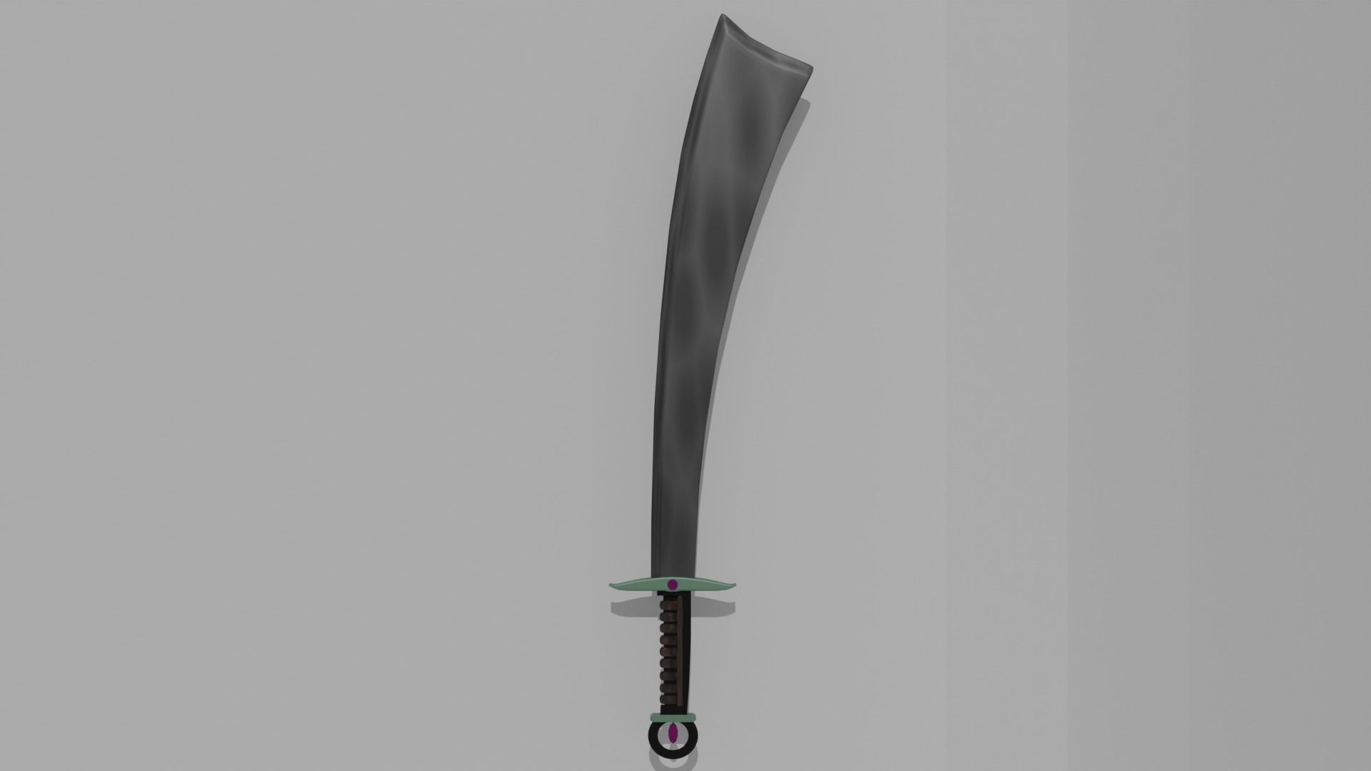 Jaded Buster Sword Design - Original Low-poly 3D model_1