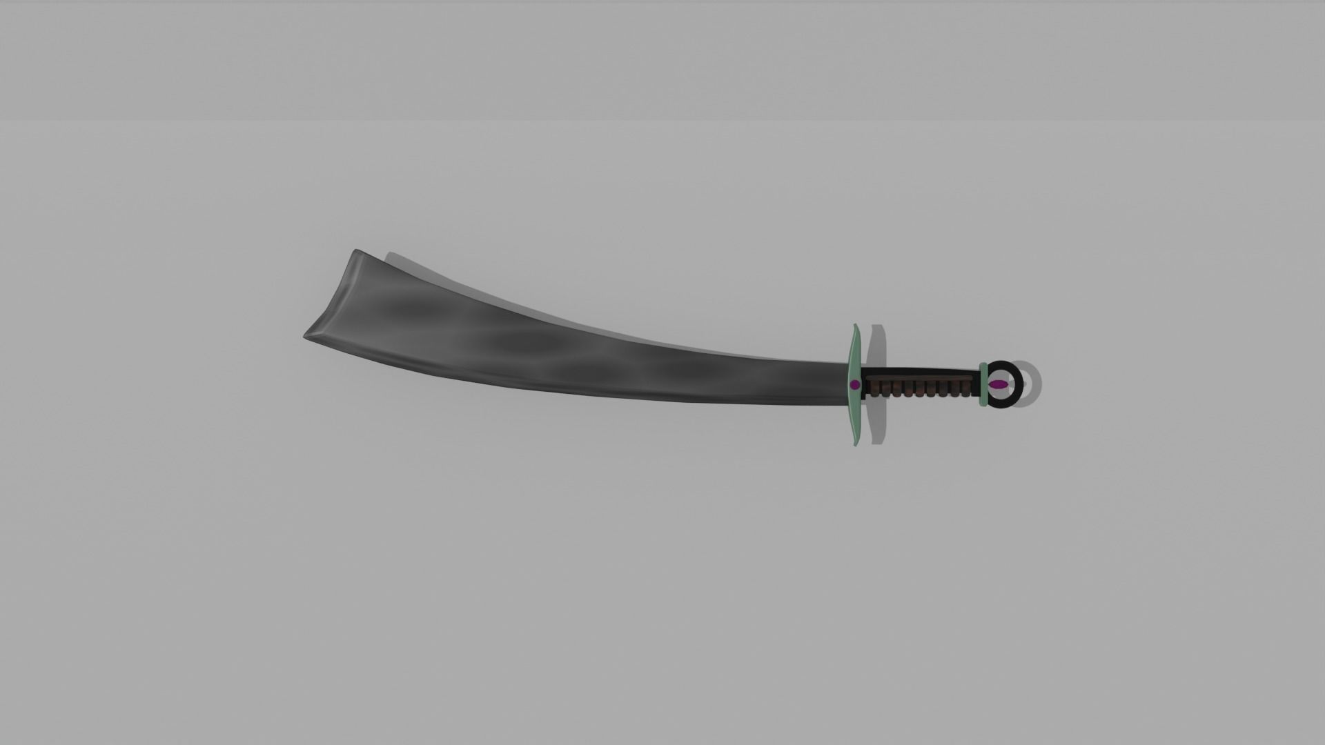 Jaded Buster Sword Design - Original Low-poly 3D model_3