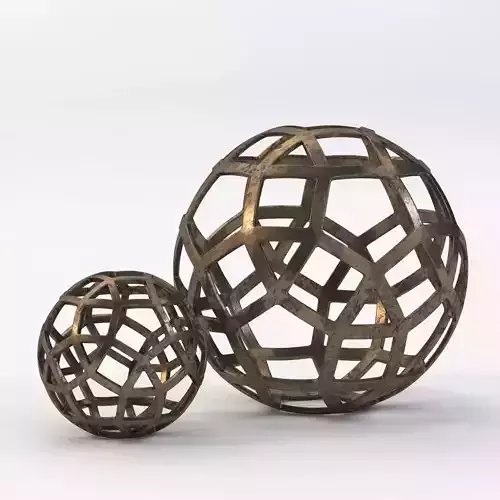 Geo Large Decorative Metal Ball
