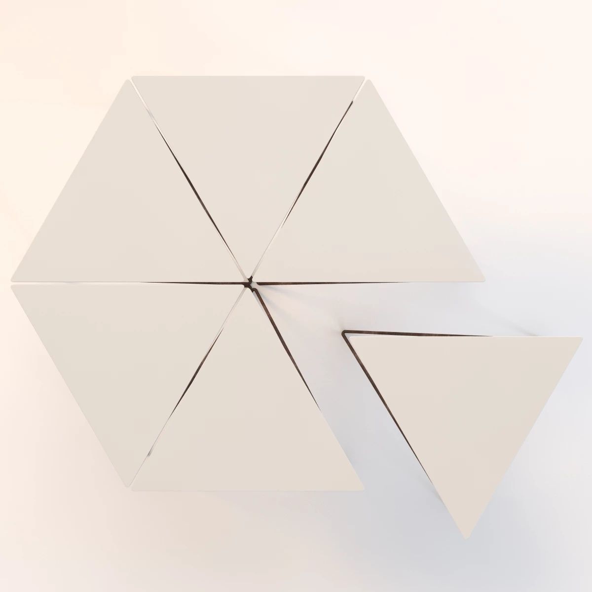 George Tri Side Table 3D model_8