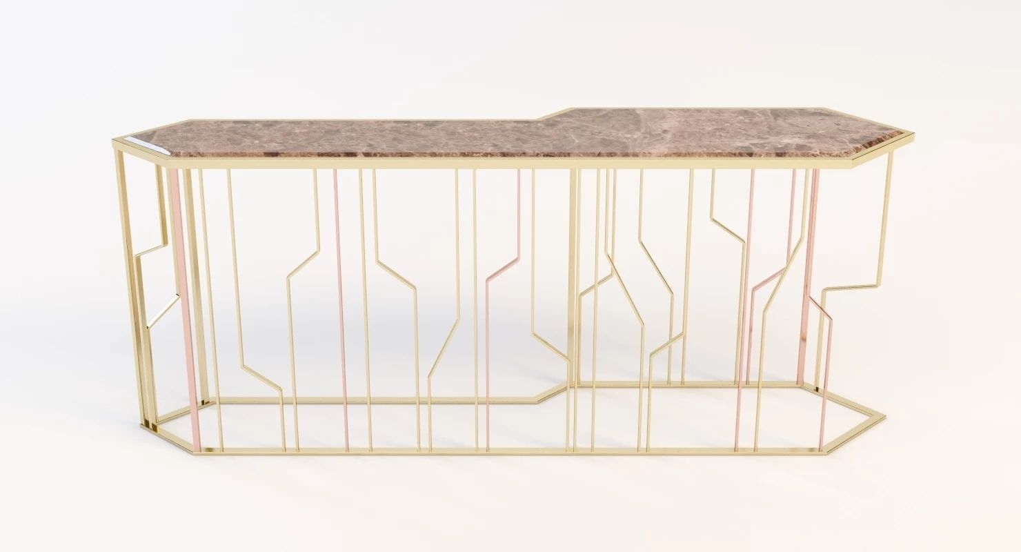 Ginza Console by Longhi 3D model_2