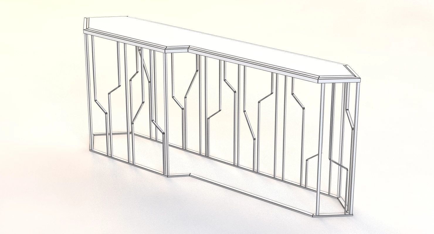 Ginza Console by Longhi 3D model_4