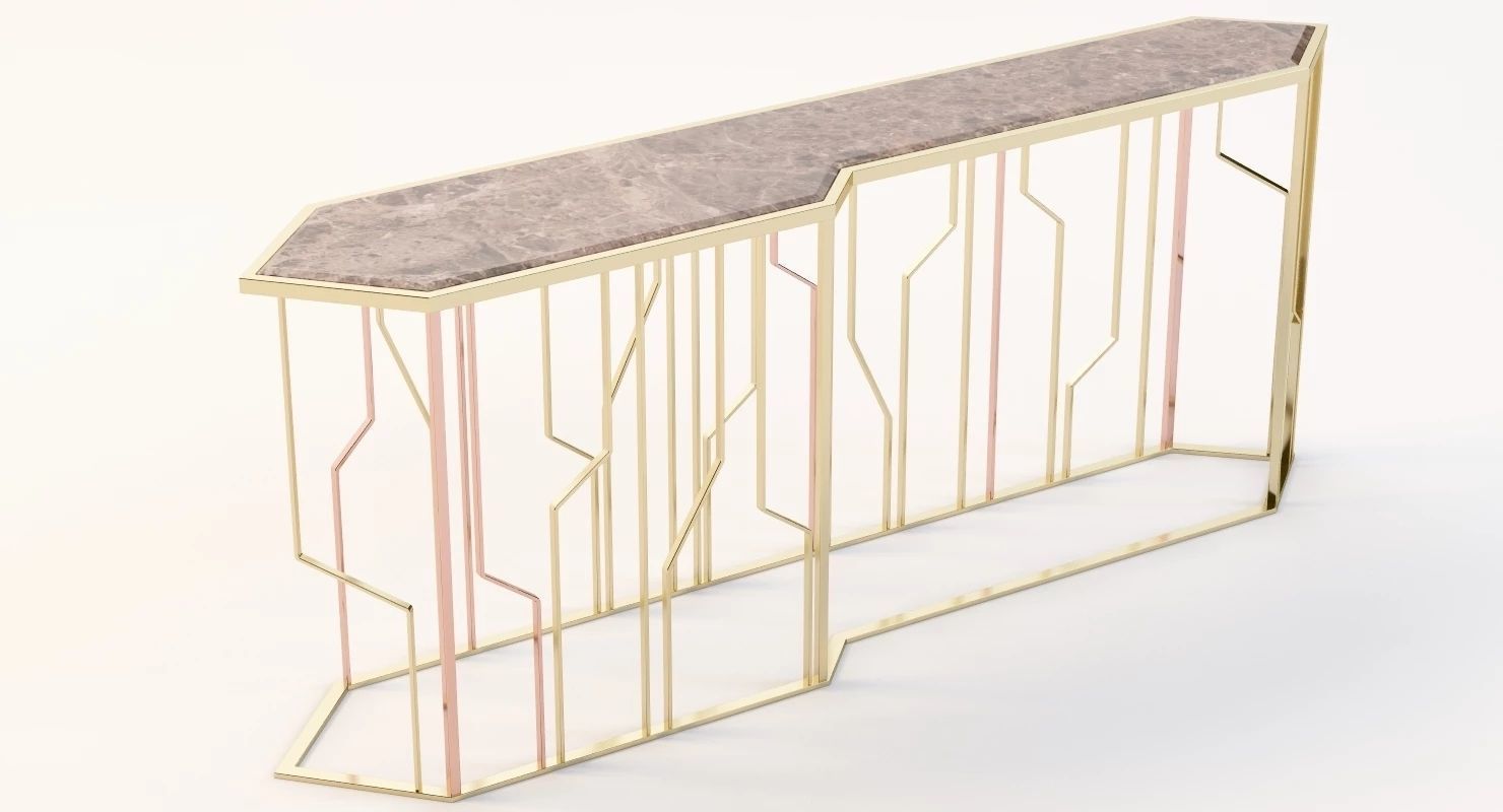 Ginza Console by Longhi 3D model_8