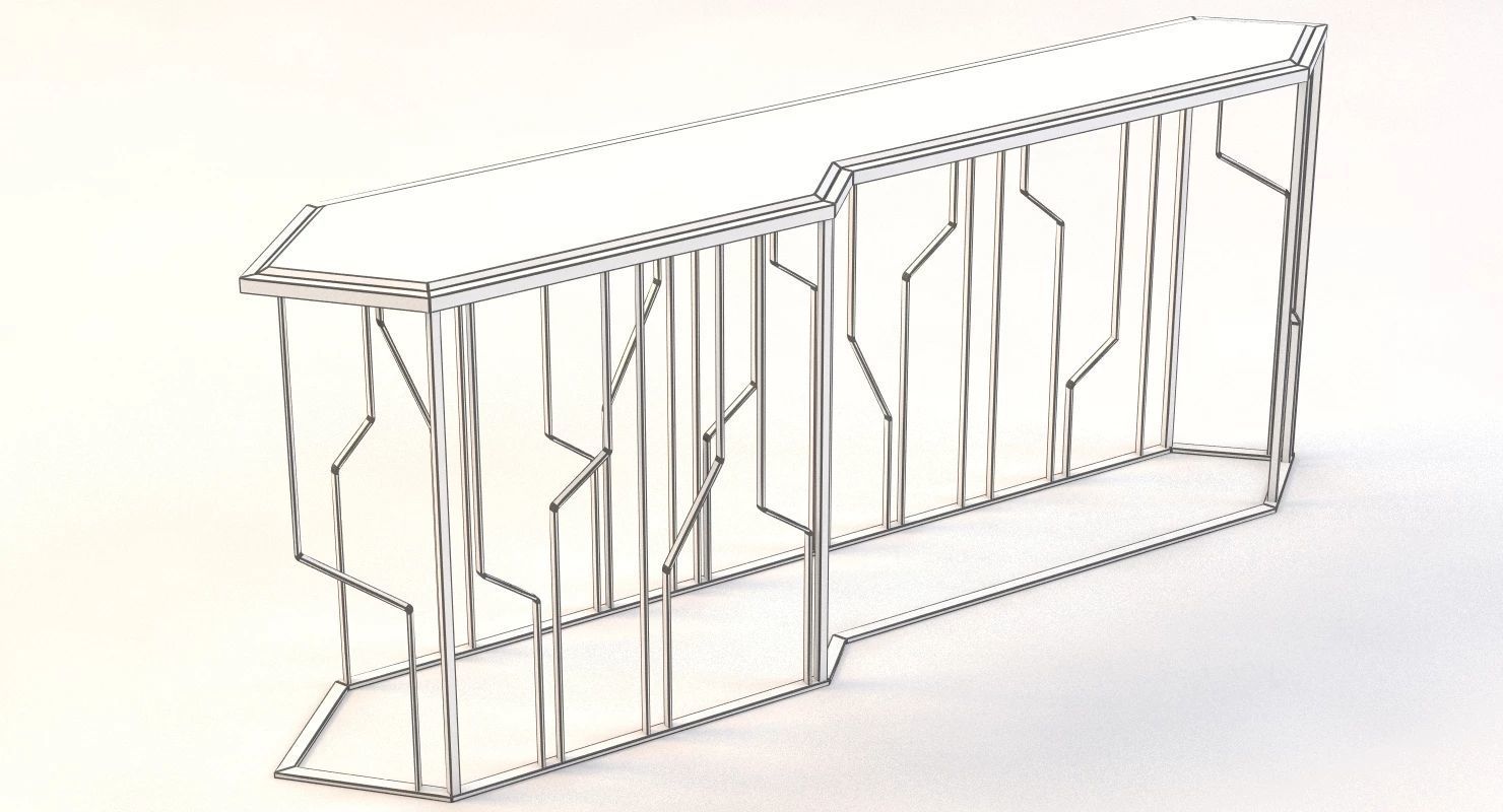 Ginza Console by Longhi 3D model_9