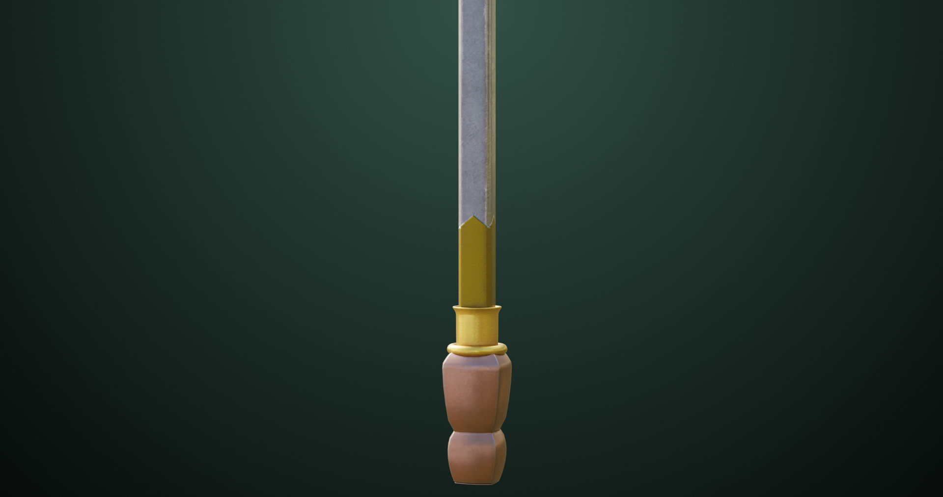 Battle Hammer 09 All PBR Textures Included Low-poly 3D model_11