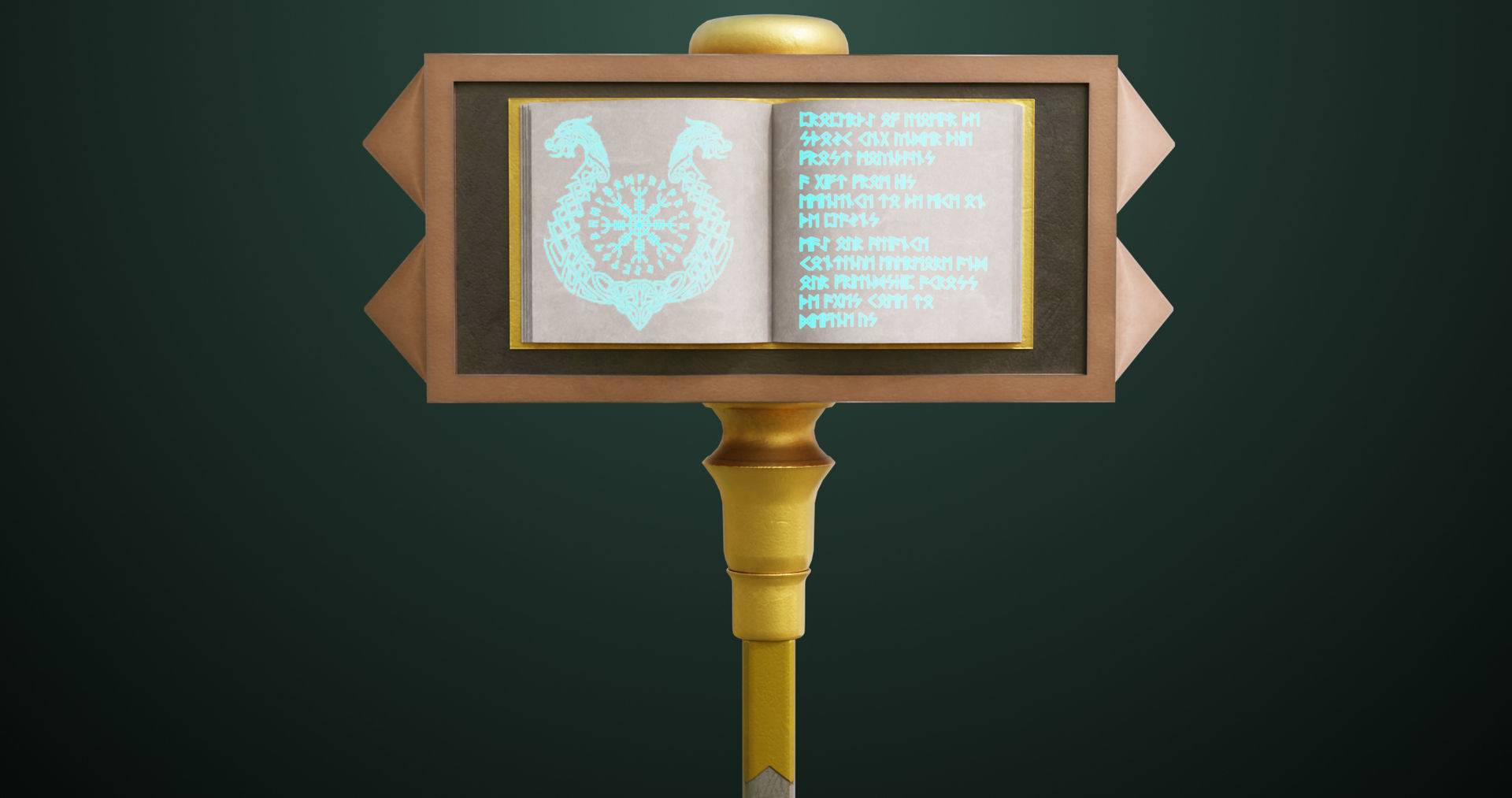 Battle Hammer 09 All PBR Textures Included Low-poly 3D model_8