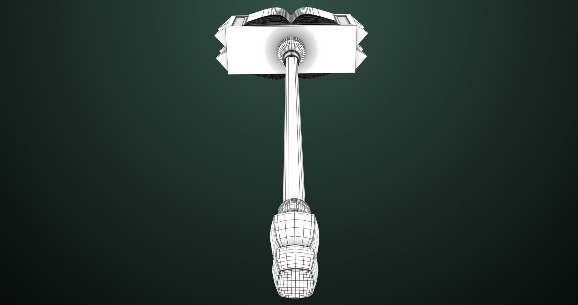 Battle Hammer 09 All PBR Textures Included Low-poly 3D model_20