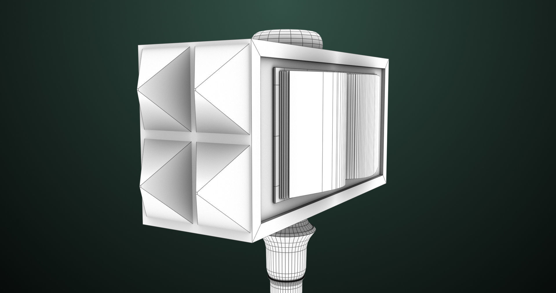 Battle Hammer 09 All PBR Textures Included Low-poly 3D model_22