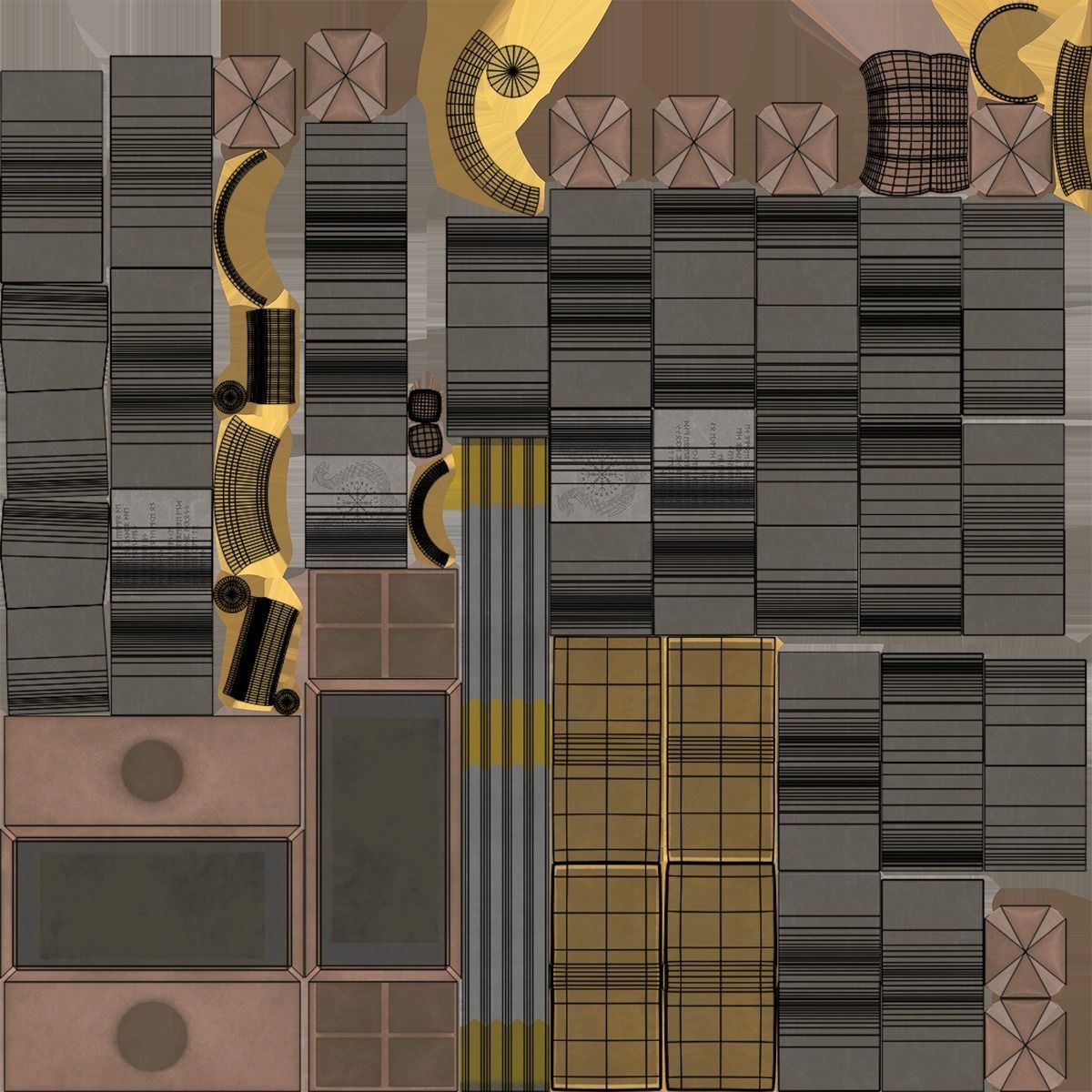 Battle Hammer 09 All PBR Textures Included Low-poly 3D model_27