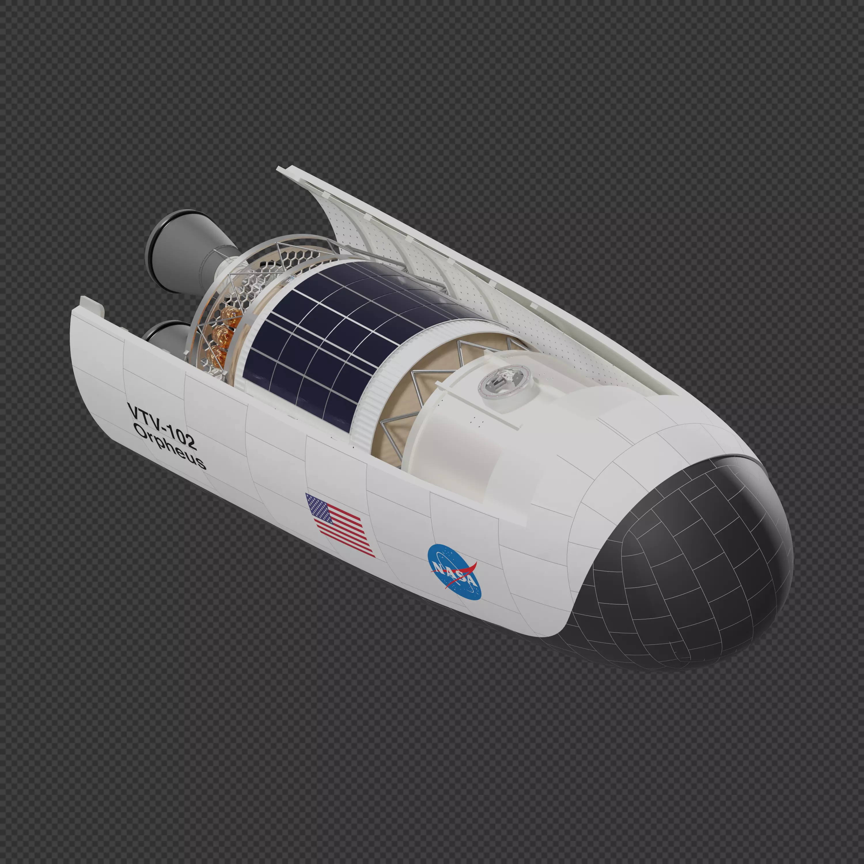 NASA HAVOC Crew Transfer Vehicle 3D model_0
