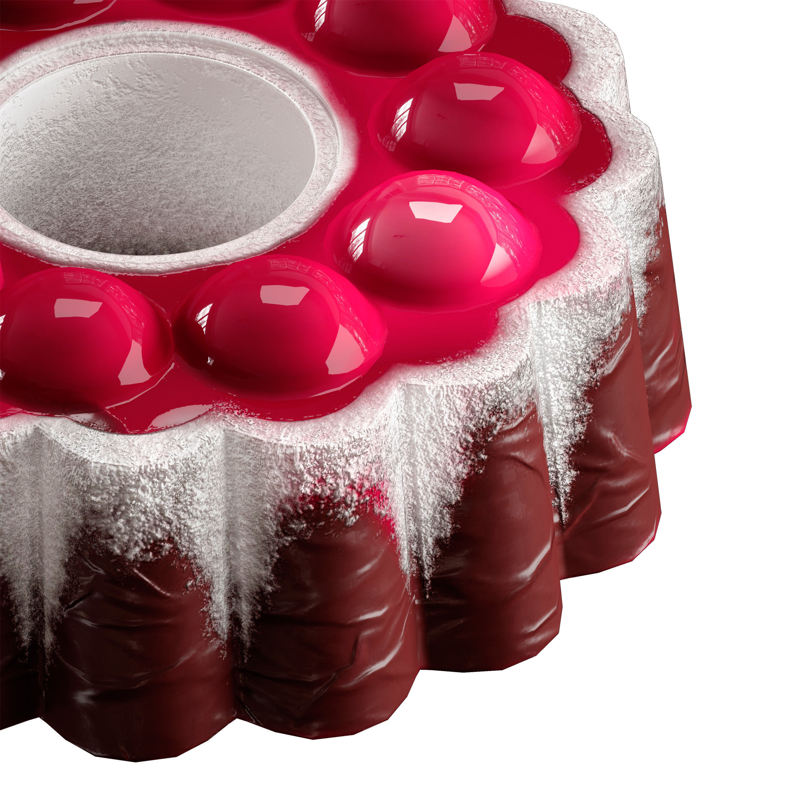 Dessert chocolate Cake Pudding in chocolate 3D model_3