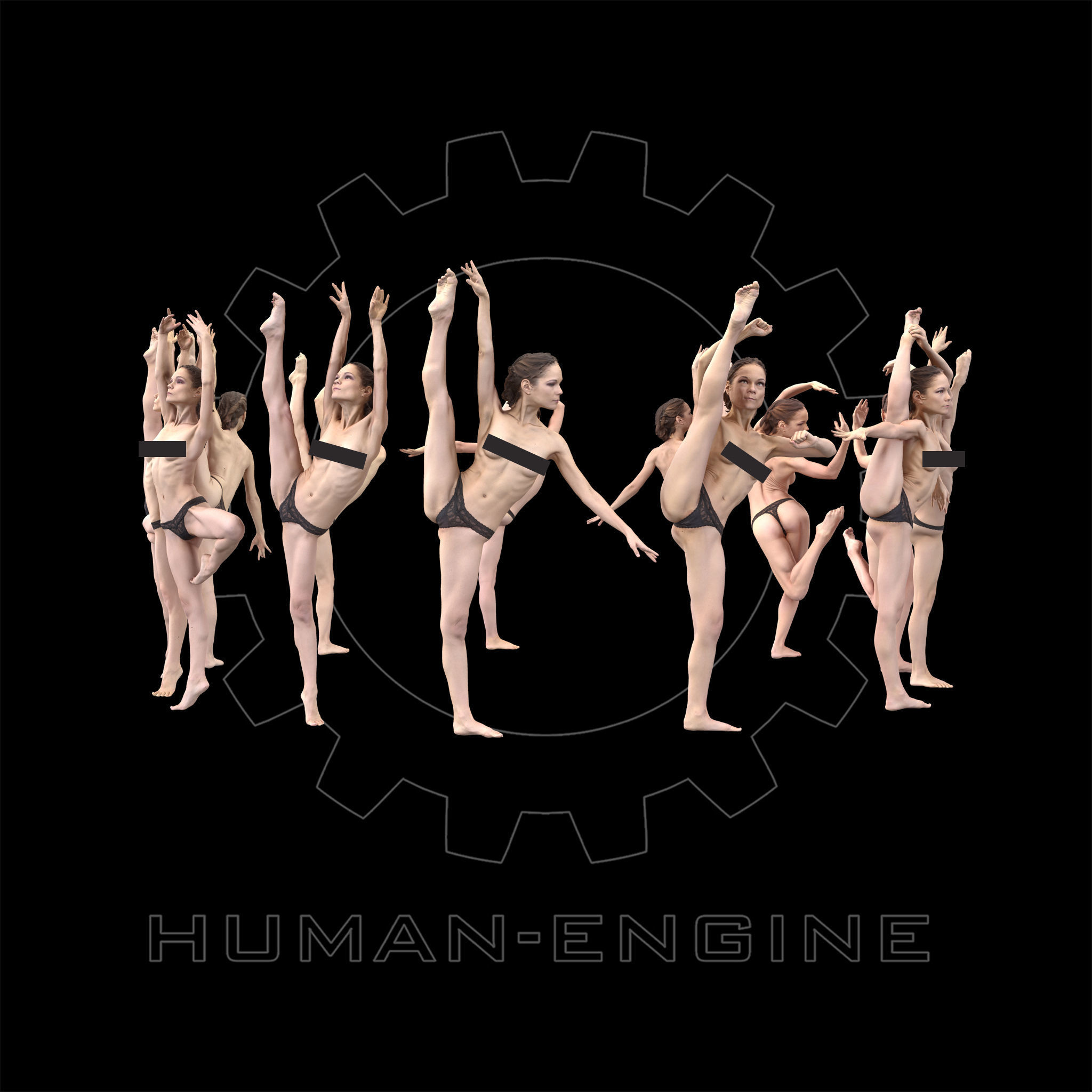 14 Female Ballet Poses Anatomical Reference Bundle 006 3D model_15