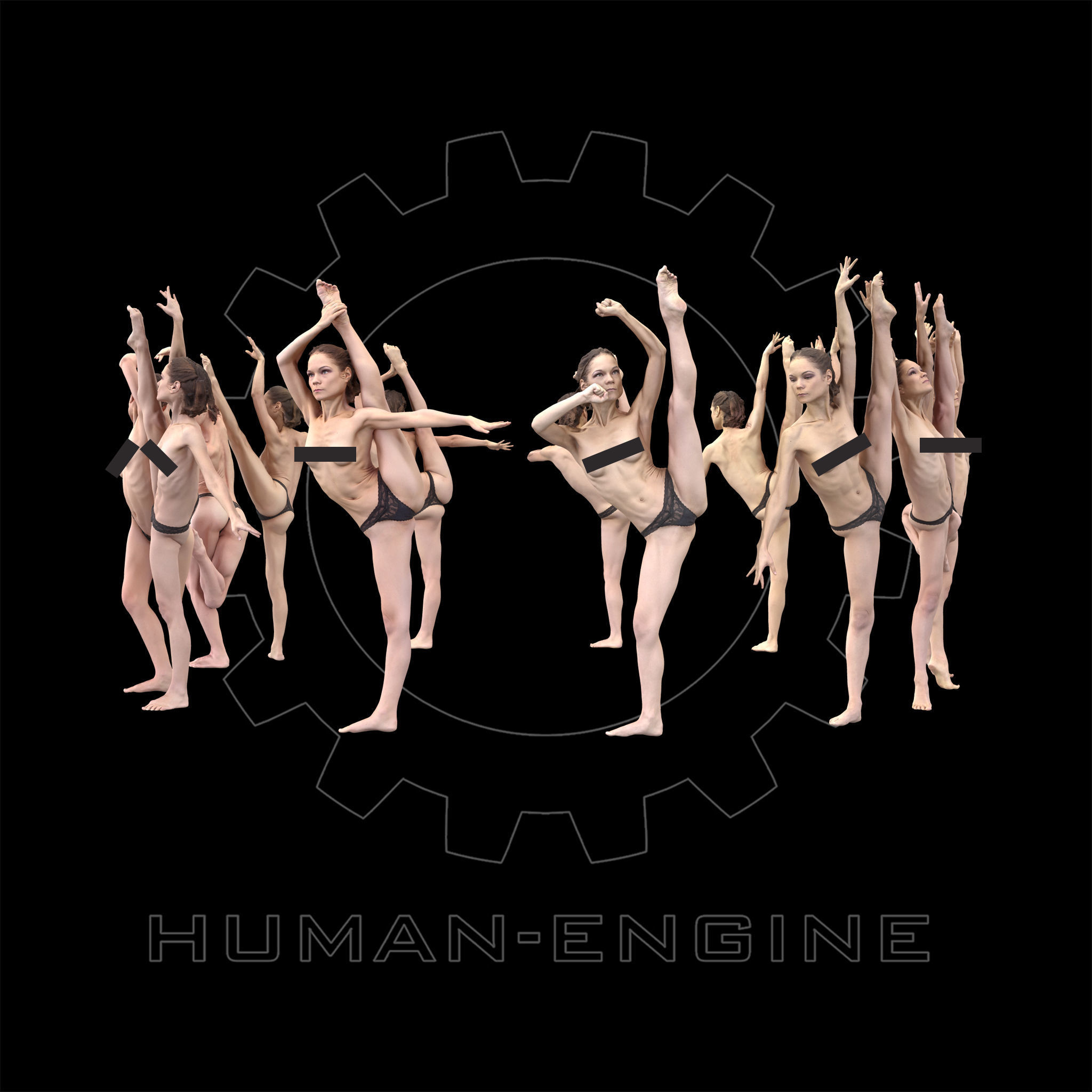 14 Female Ballet Poses Anatomical Reference Bundle 006 3D model_5